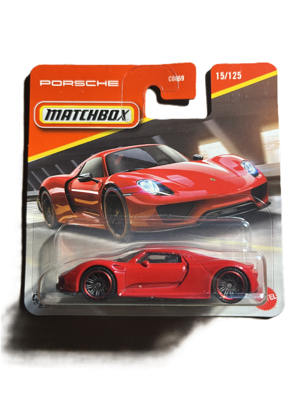 Matchbox JBR80 - Porsche 918 Spyder - short Card - 15/125