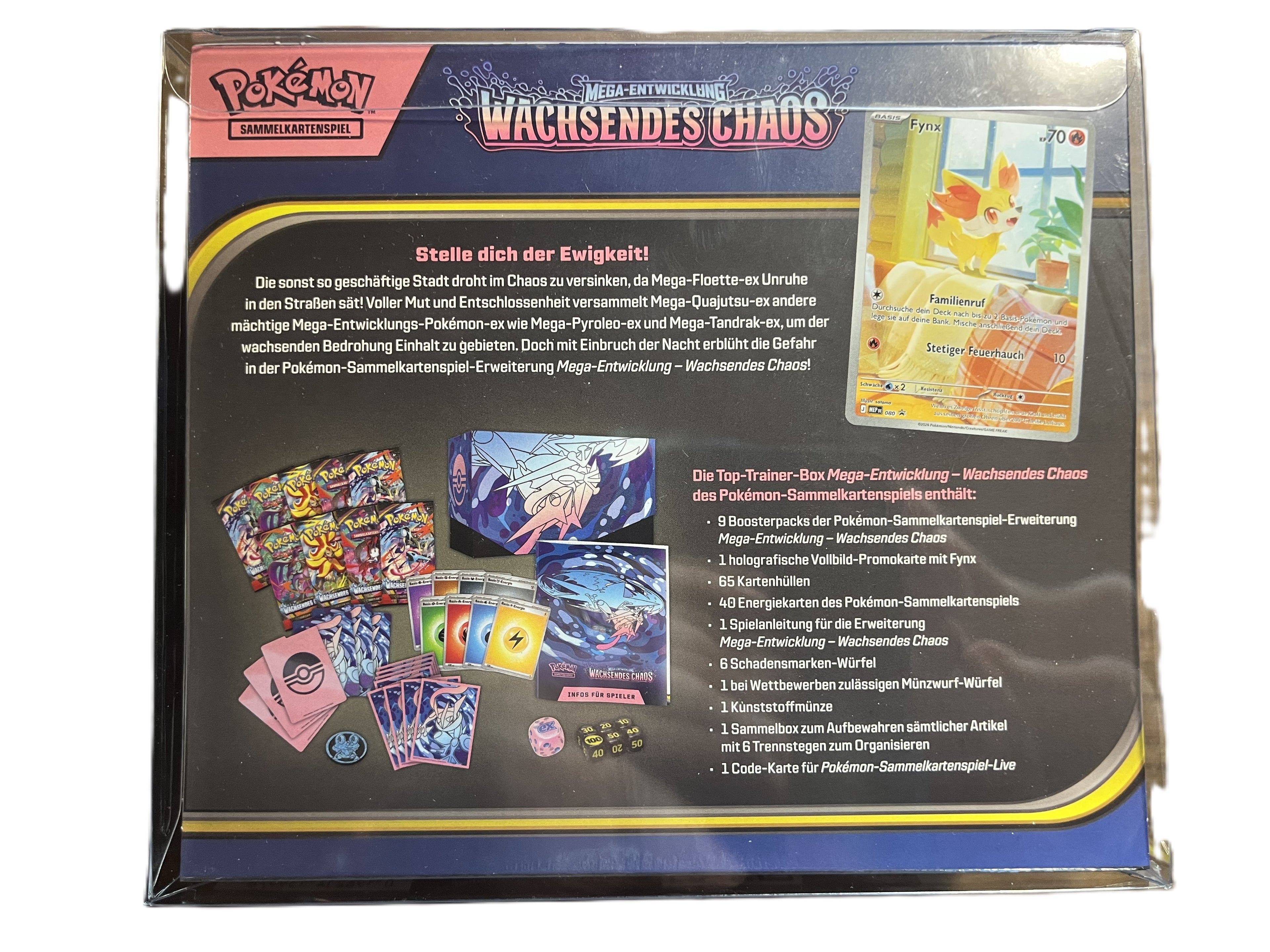 Pokemon Mega-Entwicklung Wachsendes Chaos Top Trainer Box - Deutsch