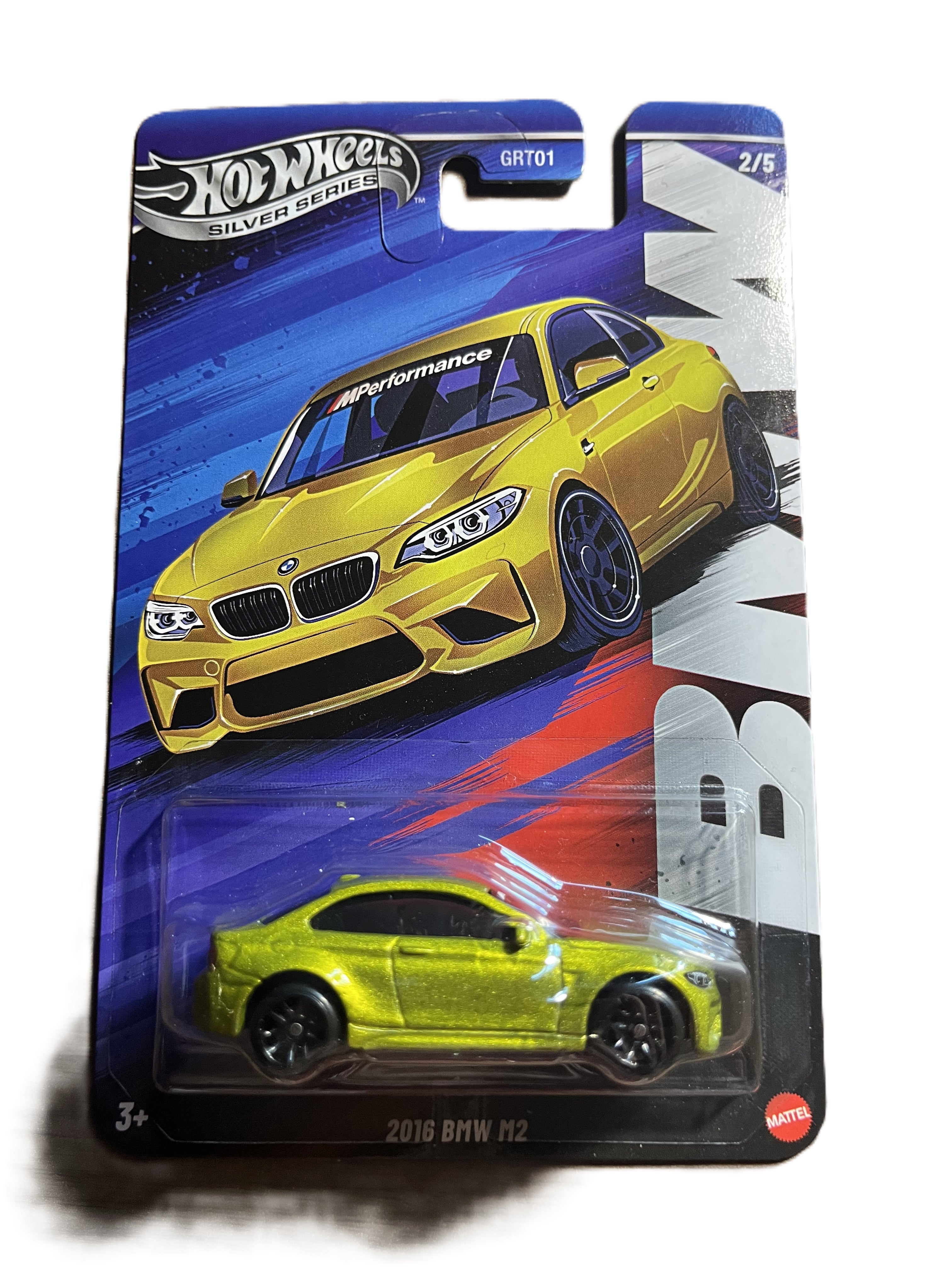 Hot Wheels JBY55 - 2016 BMW M2 - BMW 2/5 - long Card - silver Series