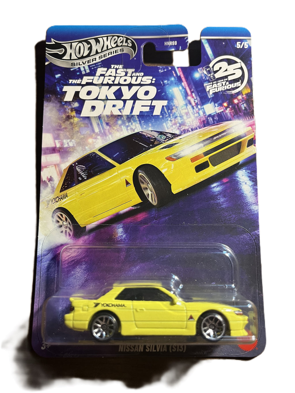 Hot Wheels JKX09 - Nissan Silvia (S13) - Tokyo Drift 5/5 - long Card - silver Series