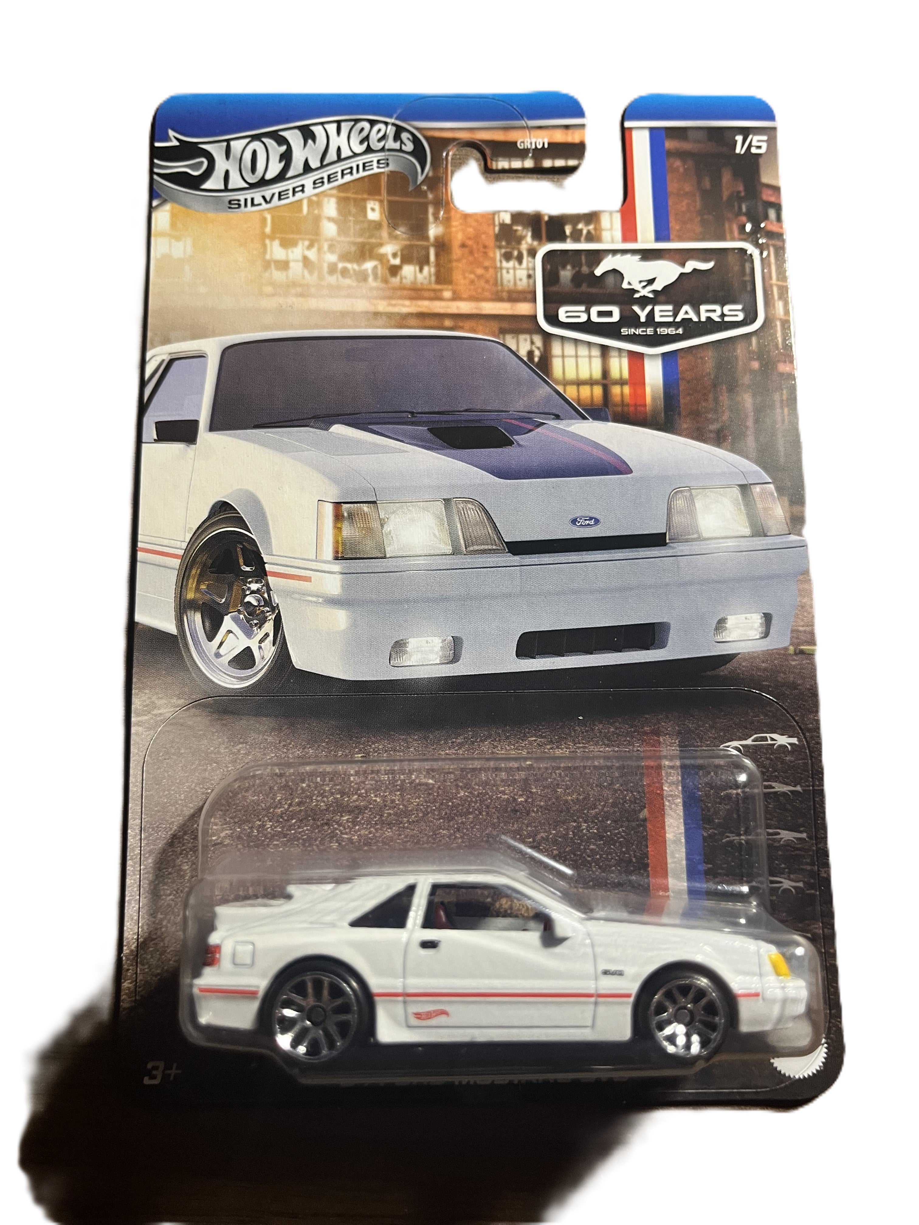 Hot Wheels JBY50 - 84 Ford Mustang SVO - 60 Years Mustang 1/5 - long Card