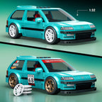 Mattel Brick Shop JHF62, Hot Wheels Custom ’90 Honda Civic Ef Bauspielzeugset (248 Teile), Für Sammler