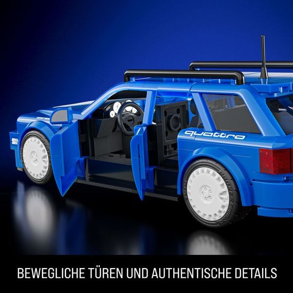 Mattel Brick Shop JGR28, Hot Wheels 94 Audi Avant RS2 Bauspielzeugset (253 Teile), Für Sammler